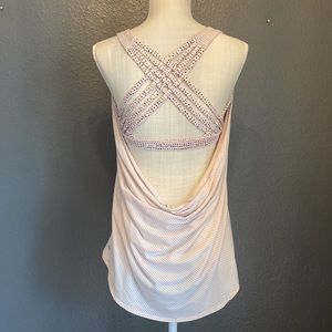 Lululemon Pink and Black Wild Tank Top